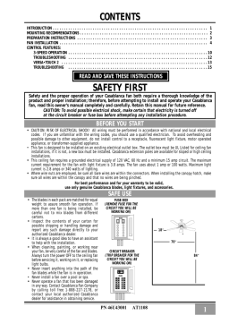 Capistrano Ceiling Fan User Manual + AI Chat & PDF