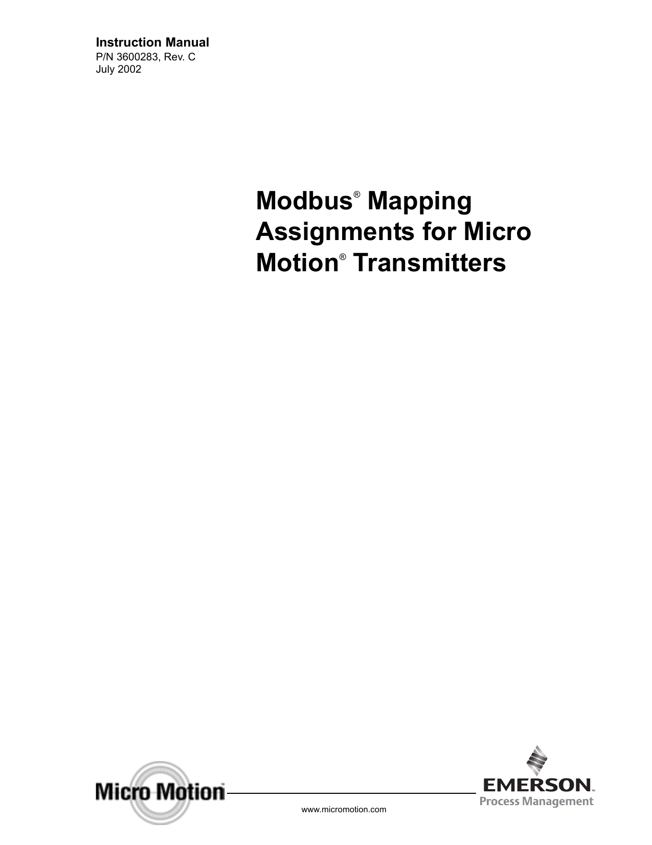 Emerson MICRO MOTION 2700 User manual | Manualzz