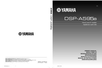 Yamaha DSP-3000 Amplifier Owners Manual 