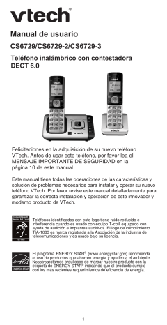 VTech CS6729 Manual de usuario | Manualzz