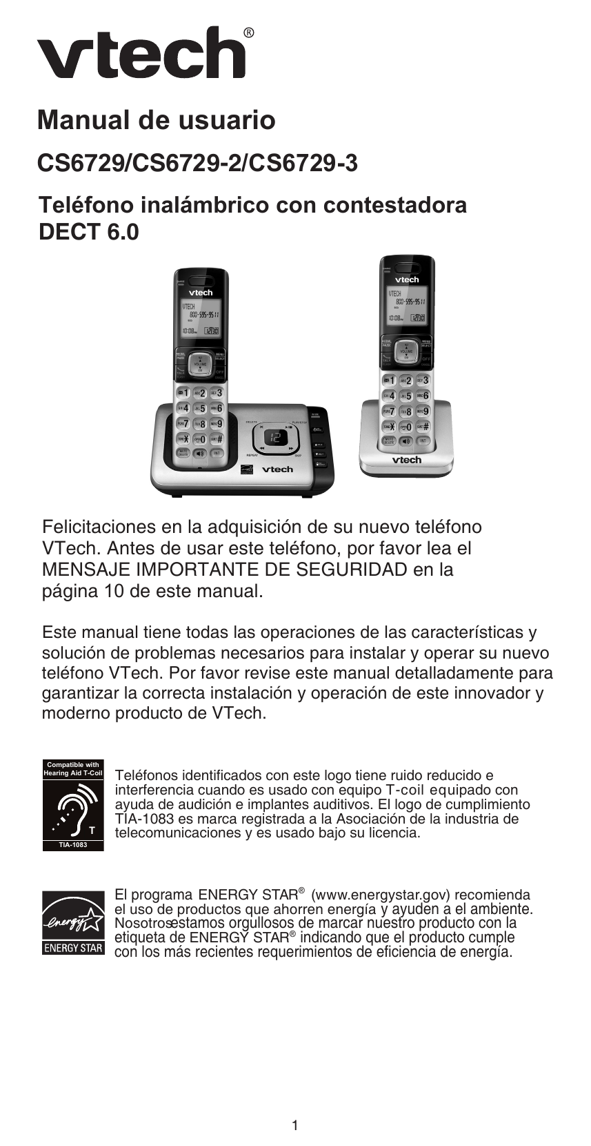 Vtech teléfono inalámbrico 5 8 manual