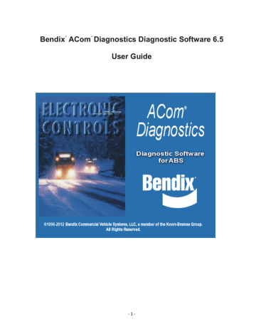 Bendix ACom Diagnostic Software 6.5 User Guide | Manualzz