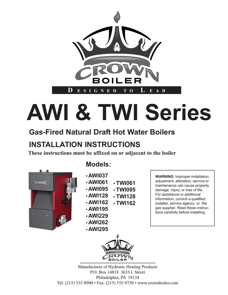 Boiler installation diagram