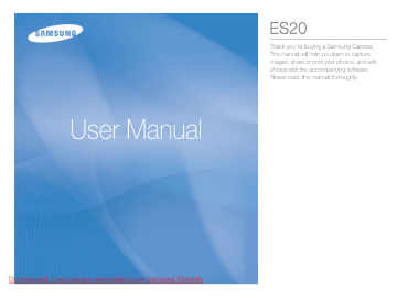 Samsung ES20 User manual | Manualzz