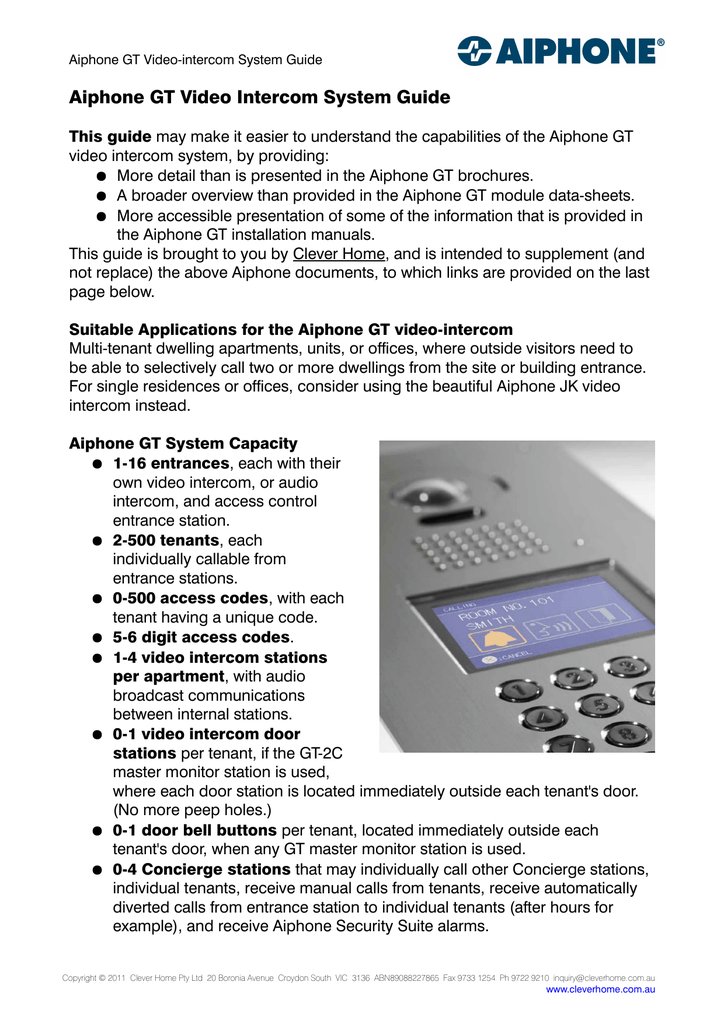 Aiphone Video Intercom Wiring Diagram from s1.manualzz.com