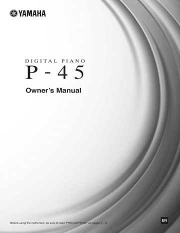 Yamaha P45B, P-45, E-45 User manual | Manualzz