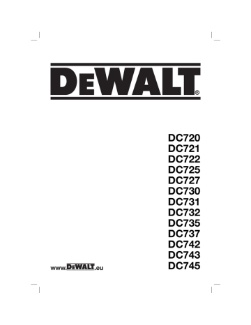 DeWalt DC735K T 10, DC721K T 10, DC737, DC735K, DC730K T 10, DC725-XE