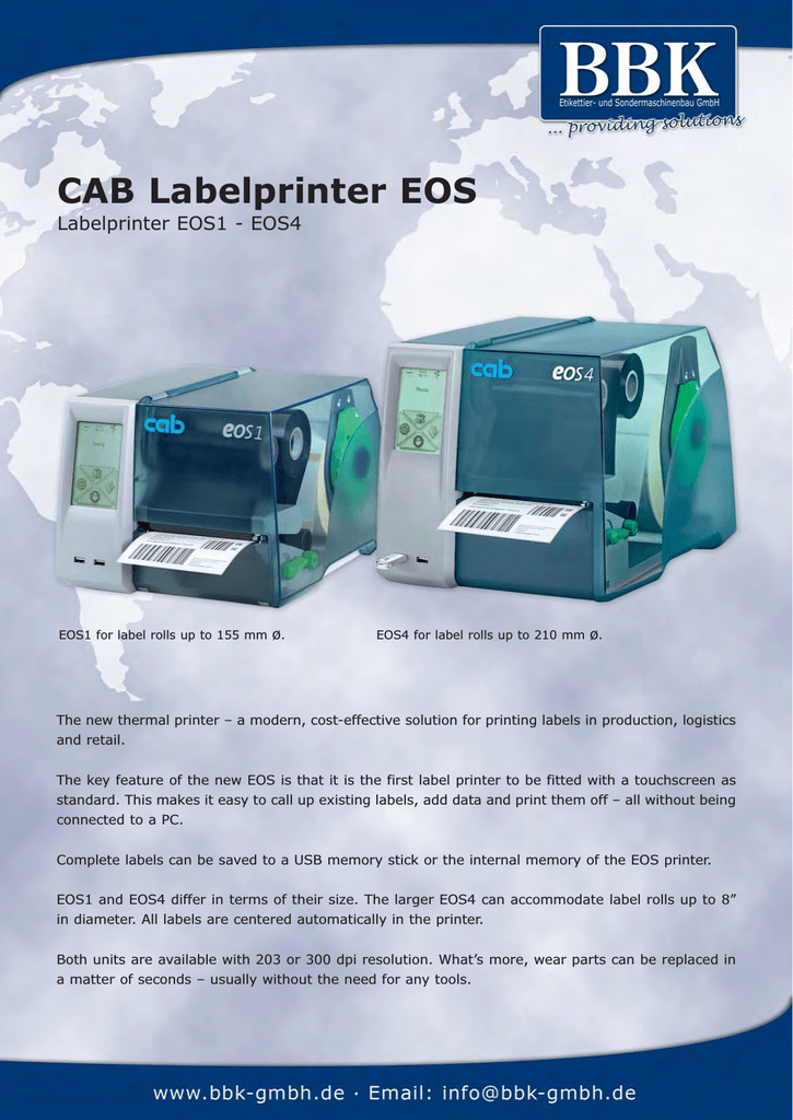 cab eos1 printer
