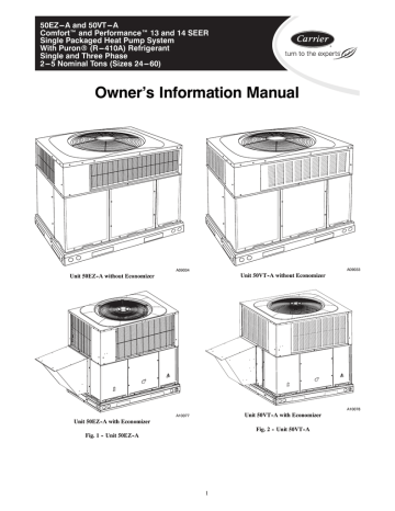 Carrier 50VT-A Heat Pump Information Manual | Manualzz