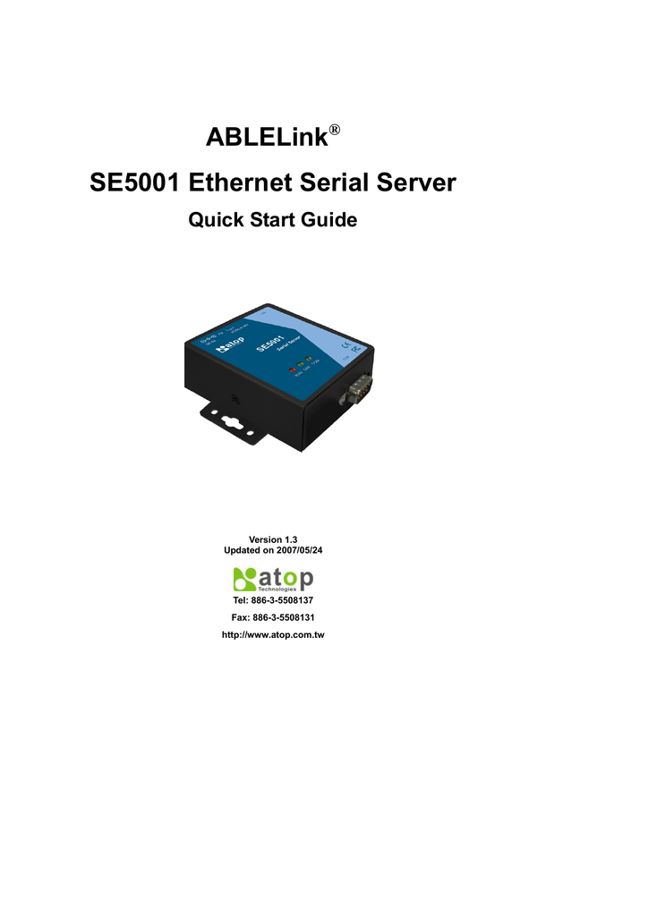 DOWNLOAD DRIVERS: ATOP SE5001