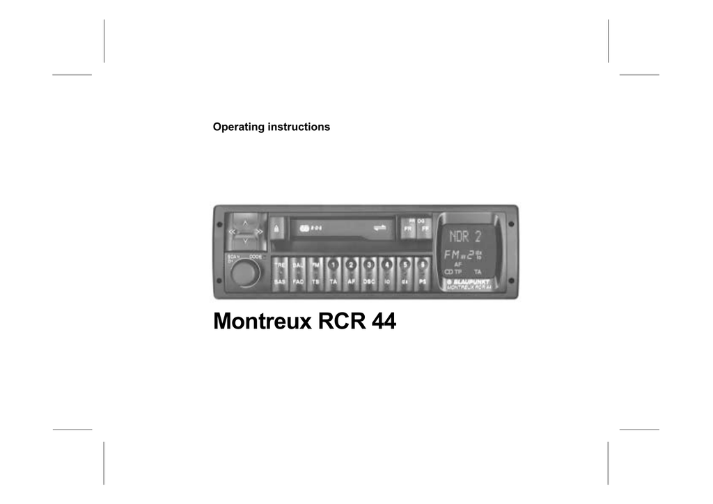 Blaupunkt montreux rcr 30 доработка аух в кассетную магнитолу