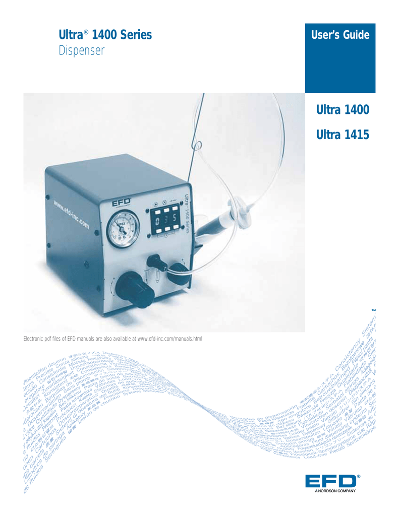 EFD Ultra 1400 User guide Manualzz