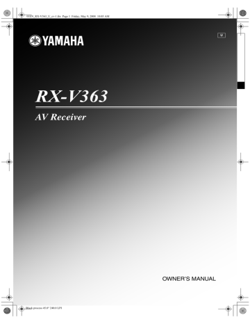 Yamaha RX-V363 Owner's manual | Manualzz