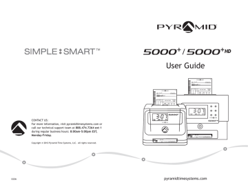 Pyramid 5000+ User guide | Manualzz