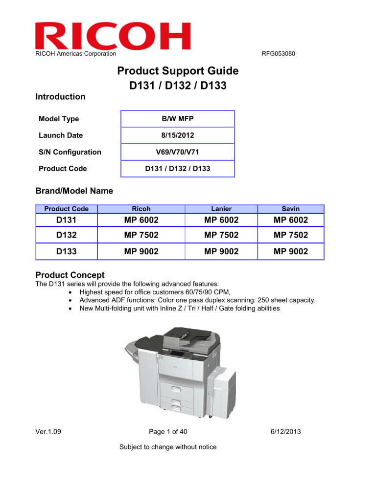 Savin MP 9002 User manual | Manualzz