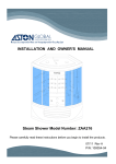 Aston Global ZAA216 Installation and Owner's Manual