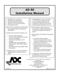 AD-50 Installation Manual