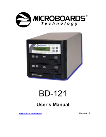 User's manual | MicroBoards Technology CopyWriter BluRay Series User`s manual | Manualzz