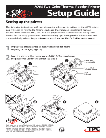 Axiohm A795 Setup guide | Manualzz