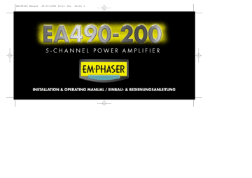 EMPHASER EA490 Spezifikation | Manualzz