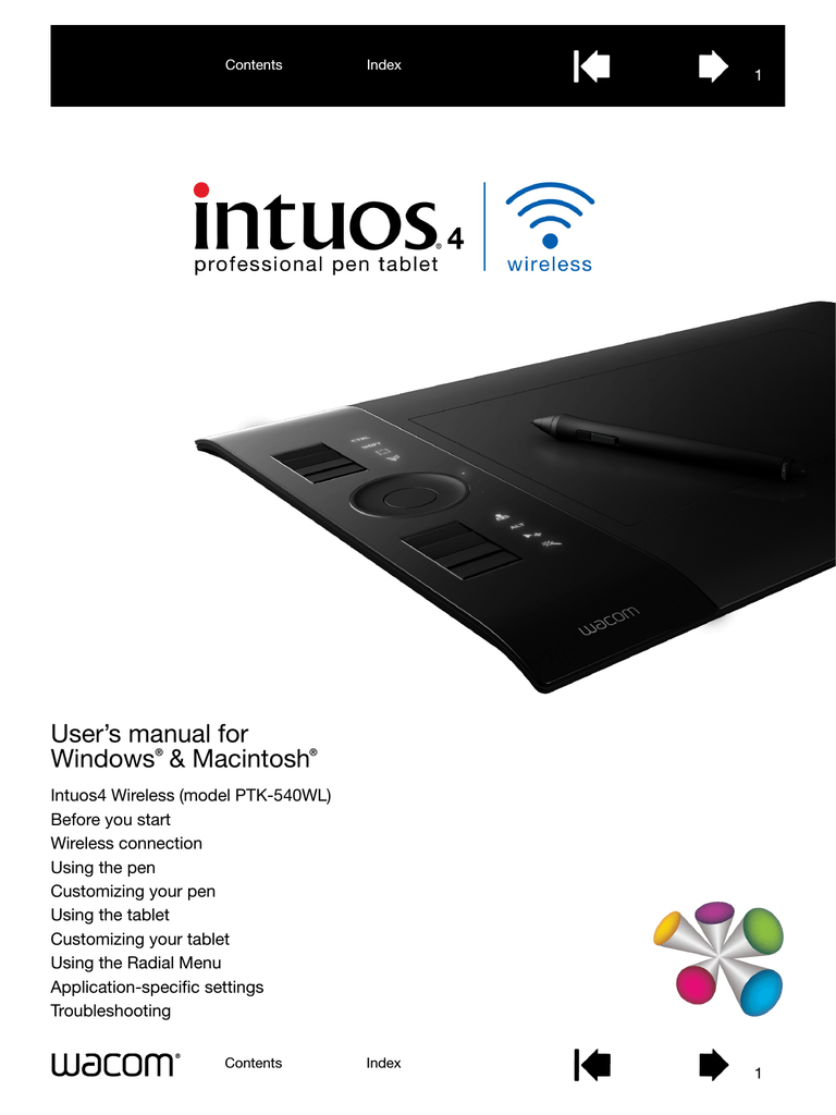 PTK540WL Pen Tablet User manual Manualzz