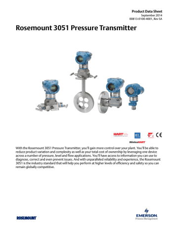 Product information | Emerson 3051S Product data | Manualzz