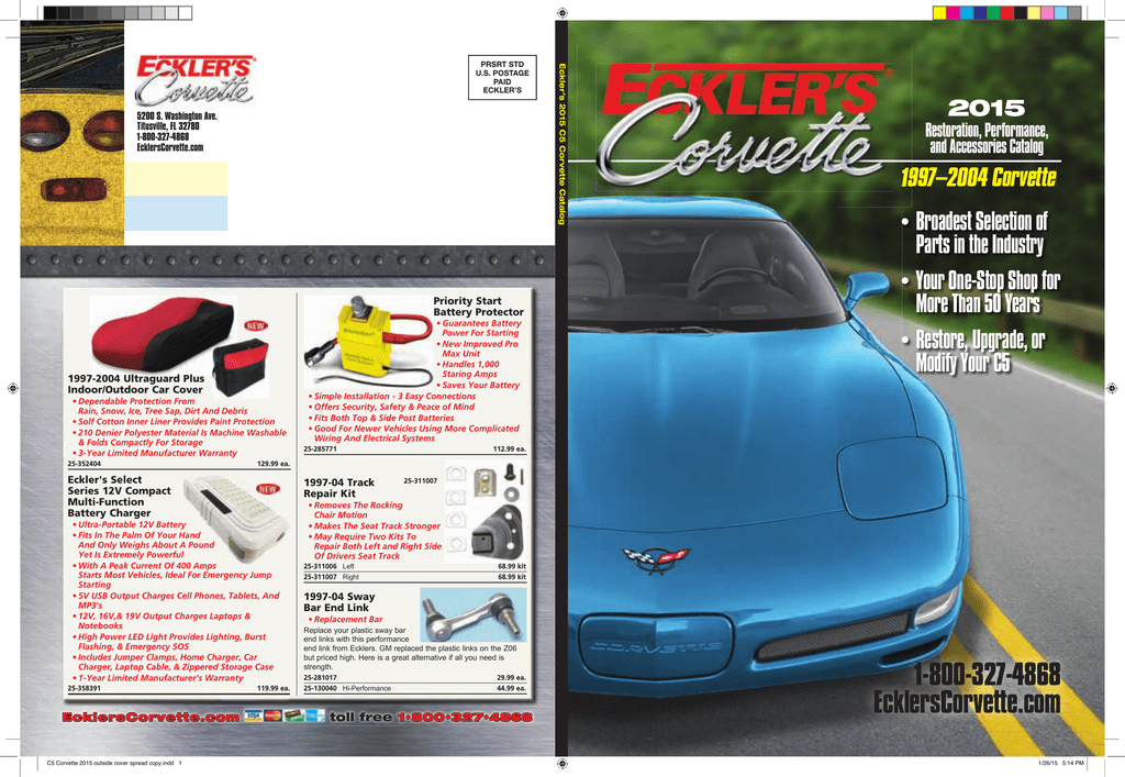 Chevrolet Corvette C5 1997-2004 Original GM SHOP SERVICE REPAIR MANUAL on USB