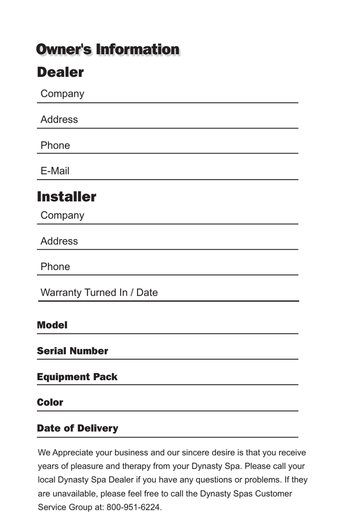 dynasty spas 2006 owner`s manual manualzz com Jacuzzi Spa Wiring Diagram