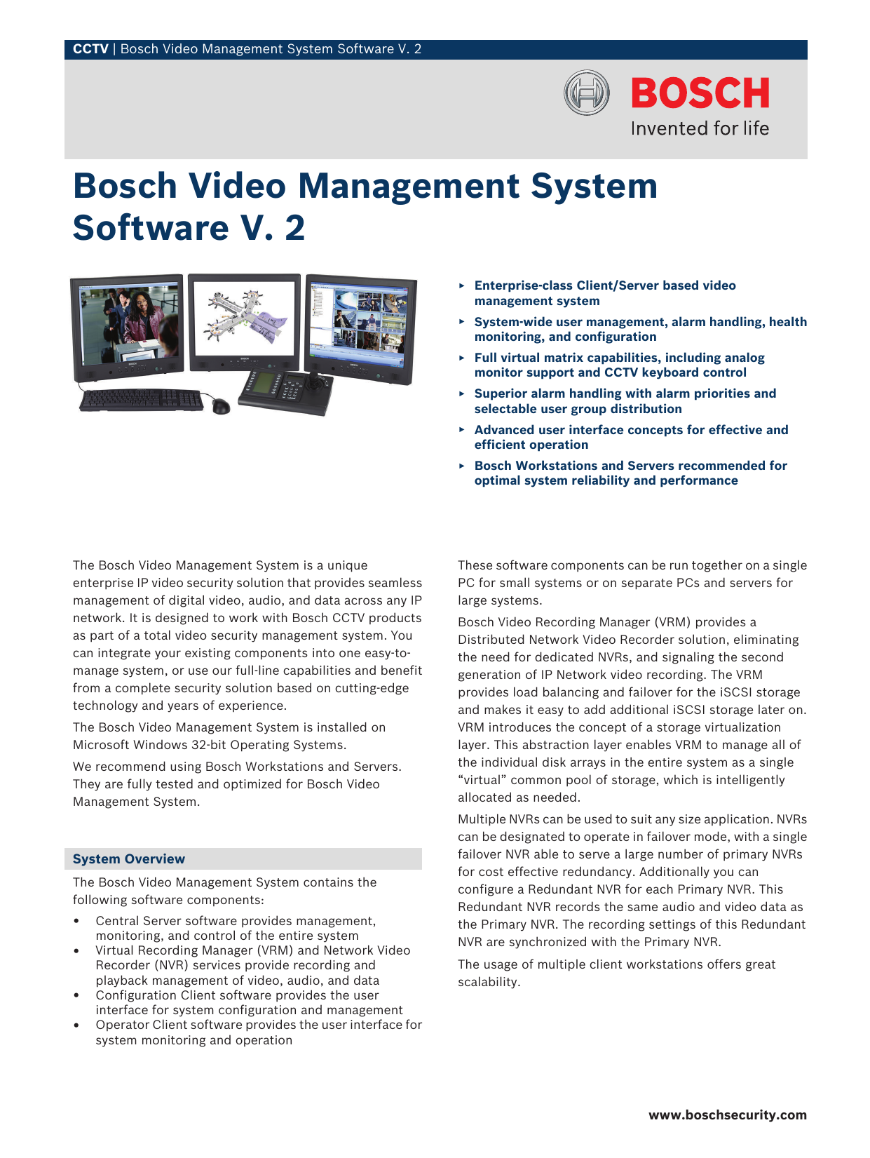 Boschvideo Management System Manualzz Com