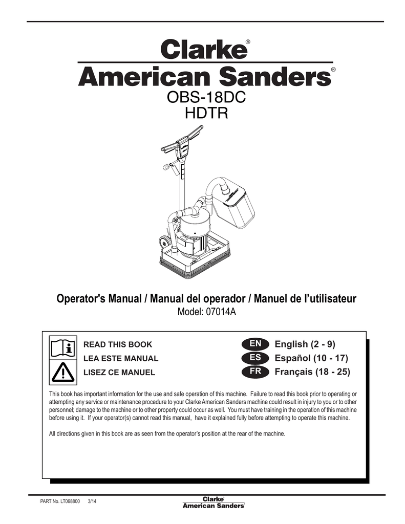 Clarke Obs18dc Floor Sander Parts Sales Shop brunofuga.adv.br