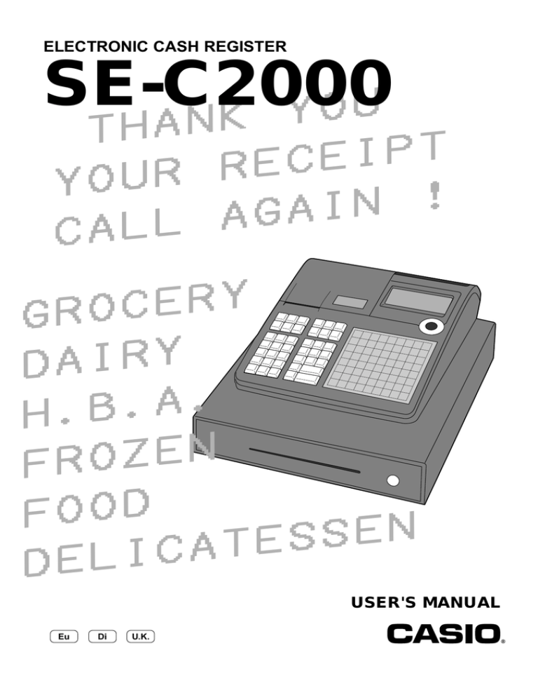 Casio Se C00 User S Manual Manualzz