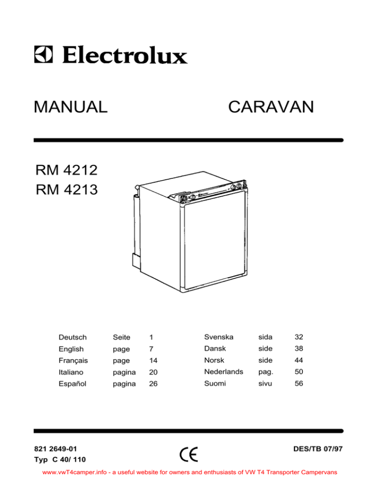 electrolux washtech 50 manual