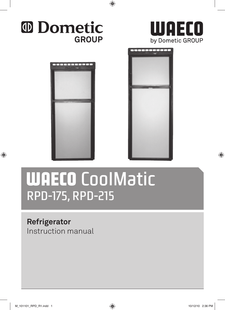 Waeco RPD-175 User manual | Manualzz