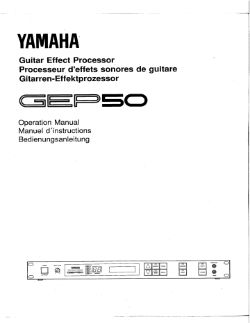 Yamaha GEP50 Owner's manual | Manualzz