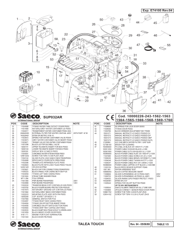 Saeco Talea Touch User Manual Manualzz