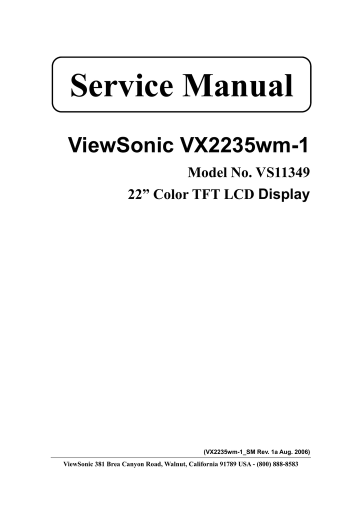 viewsonic vx2235wm driver windows 10