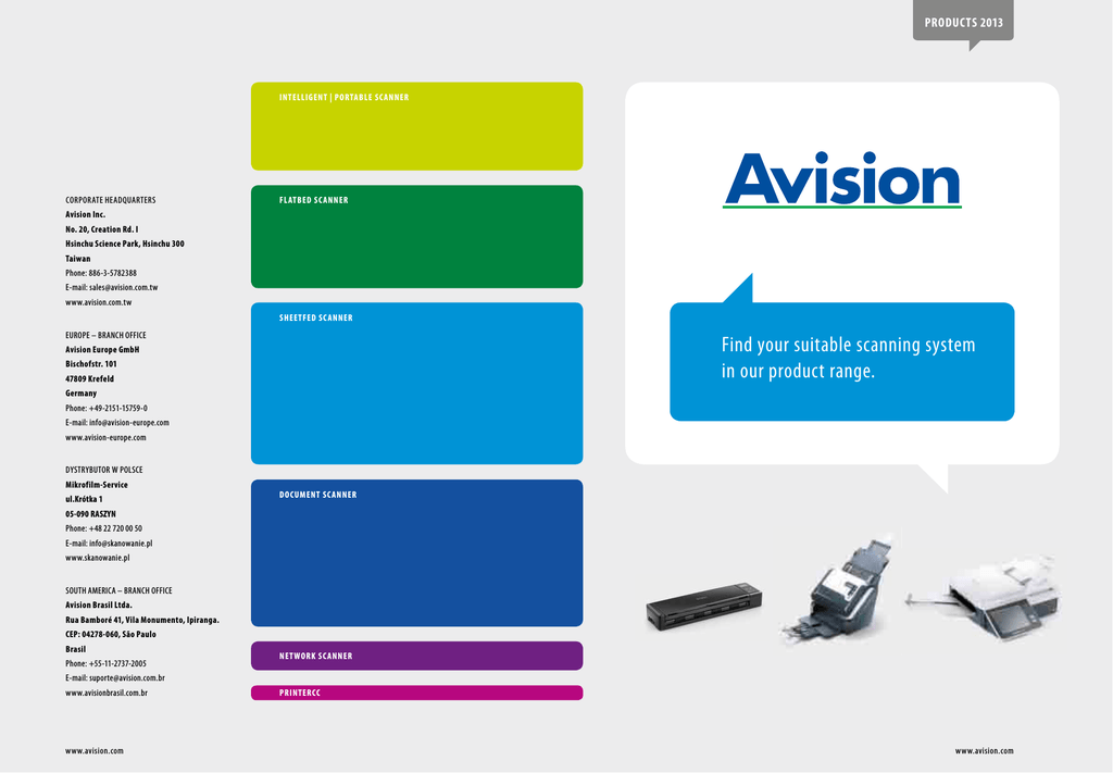 Flatbed Scanner – Avision EU