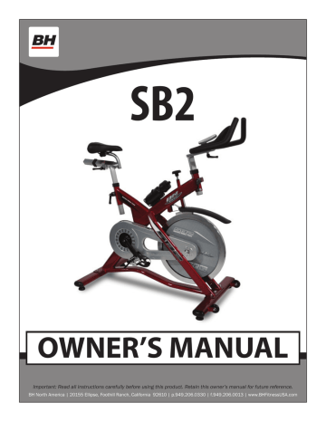 BH FITNESS SB2 Owner's Manual | Manualzz