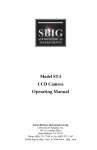 SBIG CCD Camera ST-i ST-i Operating Manual