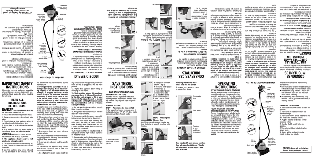 Conair Ctc71c Operating Instructions Manualzz