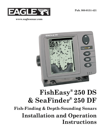 Eagle SeaFinder 250 DF Installation and Operation Instructions | Manualzz