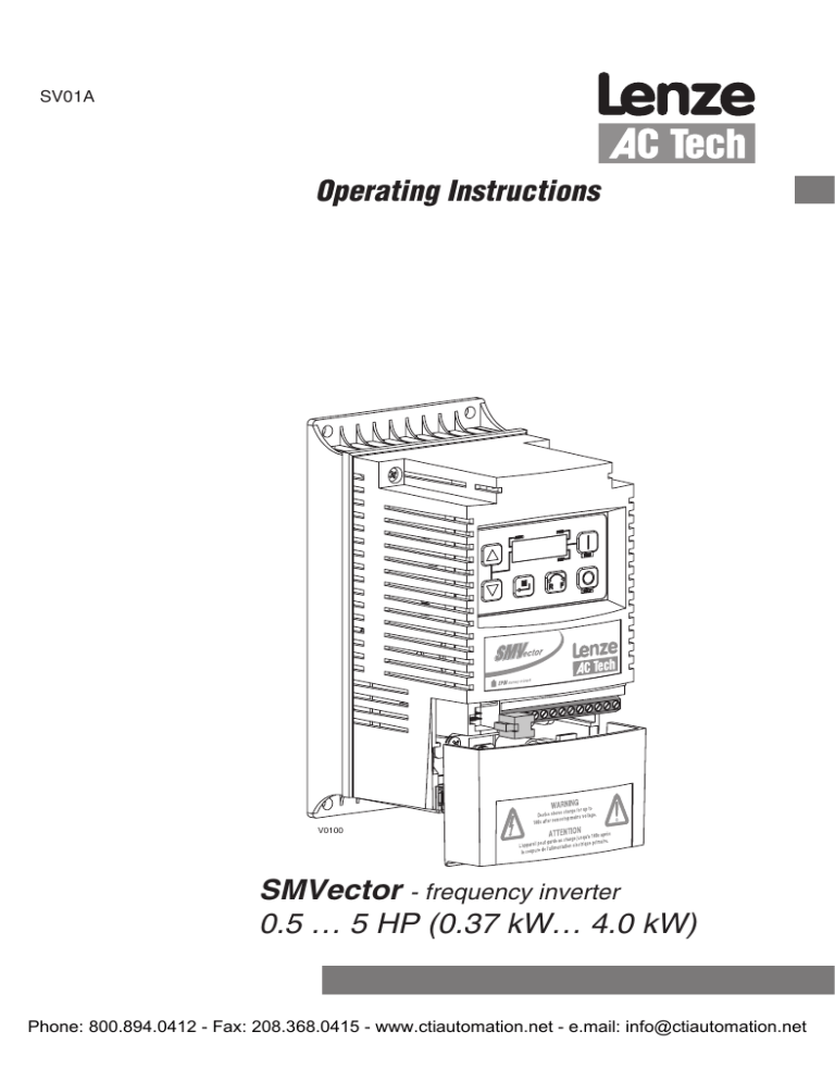 AC Tech Lenze V0100 User manual | Manualzz