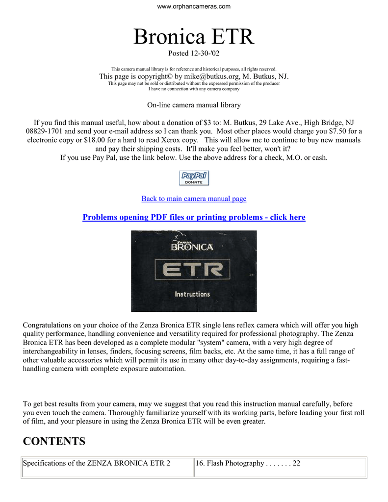 Bronica Sq Manual Pdf