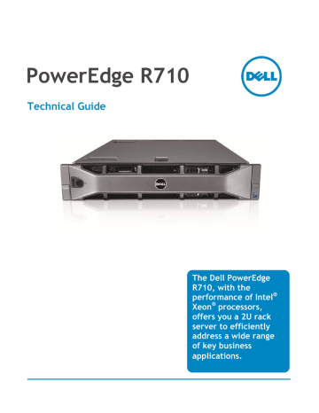 Dell PowerEdge R710 Technical Guide | Manualzz