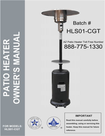 Changzhou Gardensun Furnace Hls01 Cgt Owner S Manual Manualzz - Garden Sun Patio Heater Owners Manual Changzhou Gardensun Furnace Hls01 Cgt Owner S Manual Manualzz - Garden Sun Patio Heater Owners Manual