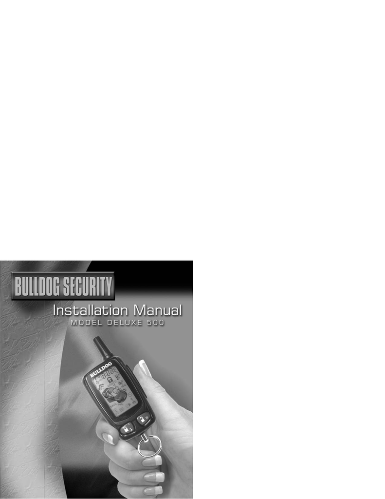 Bulldog Security Deluxe 500 Installation Guide Manualzz