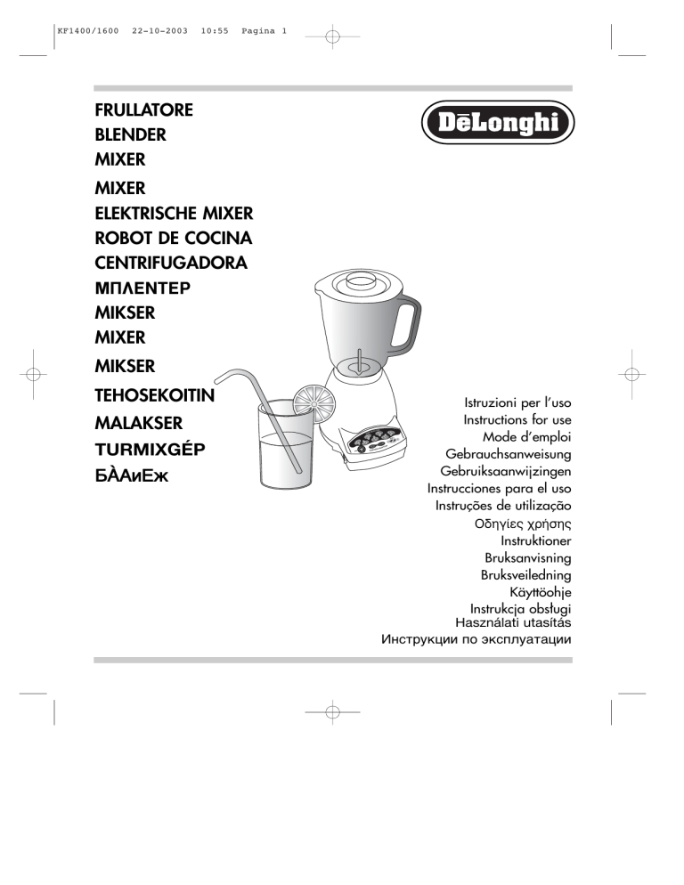 Delonghi A Malli User Manual Manualzz