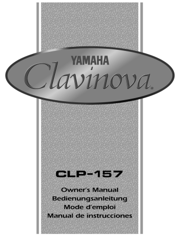 The Metronome. Yamaha CLP-157 | Manualzz