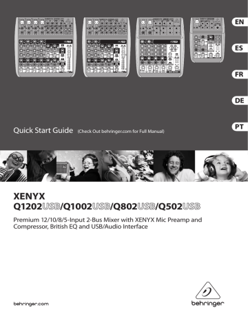 behringer xenyx q802usb manual