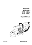 Wacker BTS 930L3, 935L3, 1030L3, 1035L3 Cut-off Saws Repair Manual